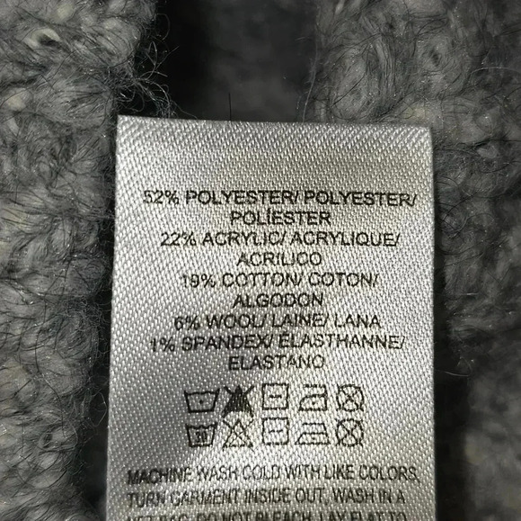 Lucky Brand Women's Cardigan Gray Size S/P Wool Blend - Picture 11 of 11